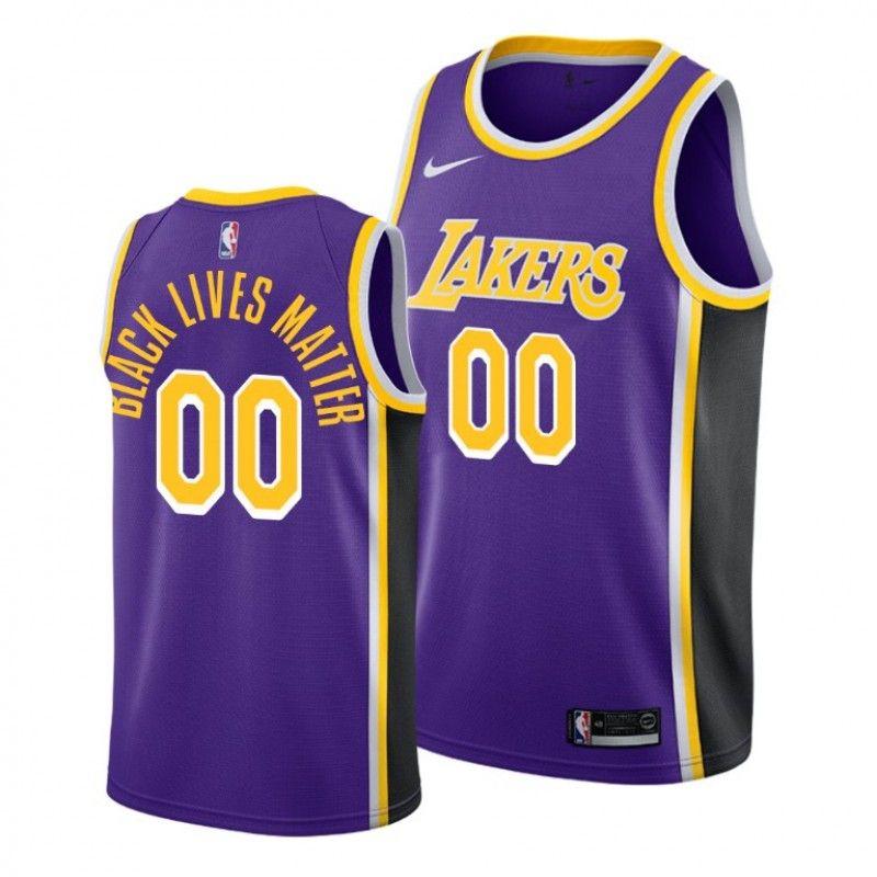 Men Custom Los Angeles Lakers Black Lives Matter 2020 Statement Jersey->customized nba jersey->Custom Jersey